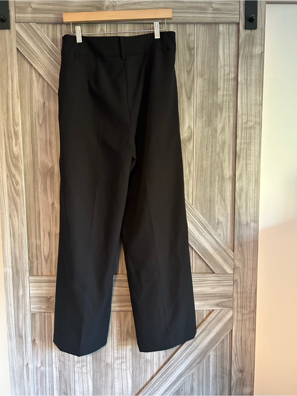 ICHI Ihlexi Wide Leg Tailored Trousers in Black - Picture 6 of 6
